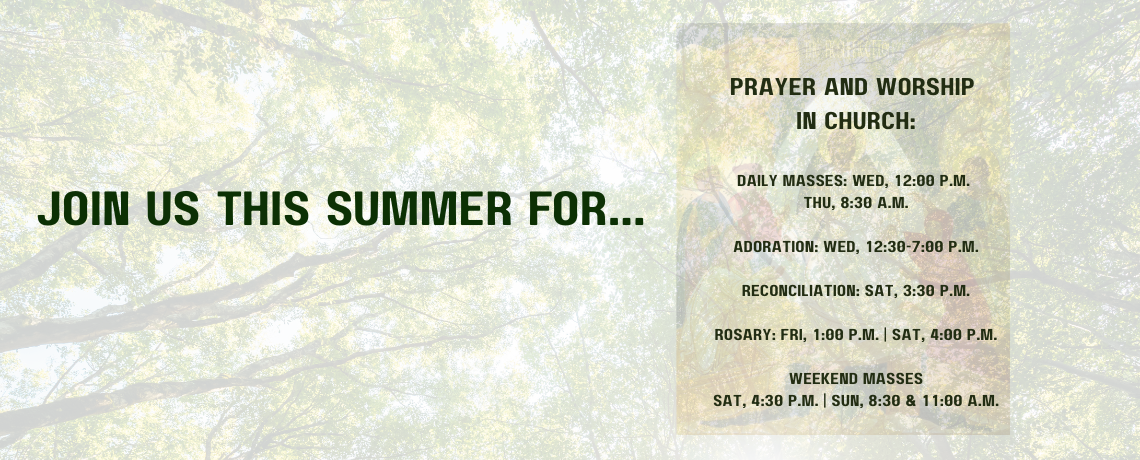 You’re Invited to Worship with us Summer
